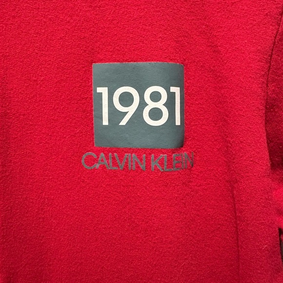 Calvin Klein Red Sweatshirt - Picture 2 of 5